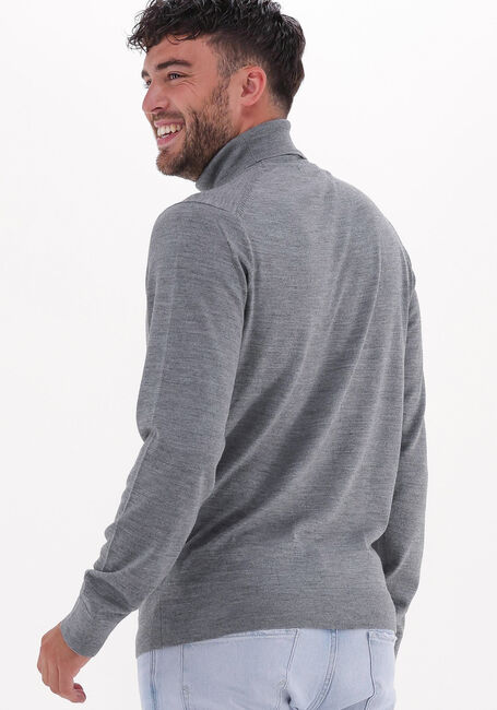 Graue SELECTED HOMME Rollkragenpullover TOWN MERINO COOLMAX KNIT ROLL B - large