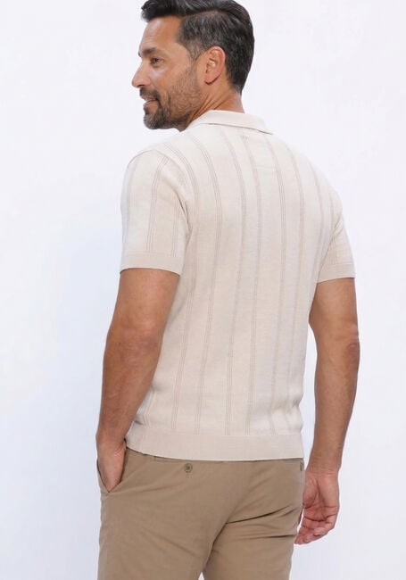 Beige GENTILUOMO Polo-Shirt POLO NO BUTTONS SS - large