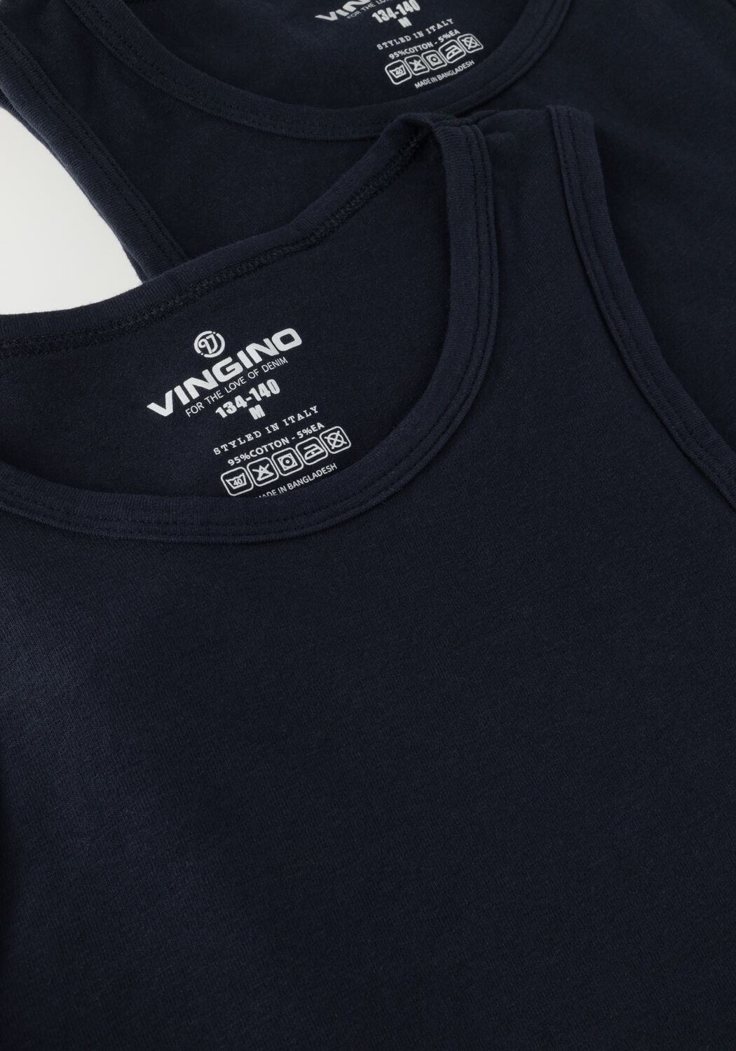 Dunkelblau VINGINO Unterhemden BOYS TANK (2-PACK) - large
