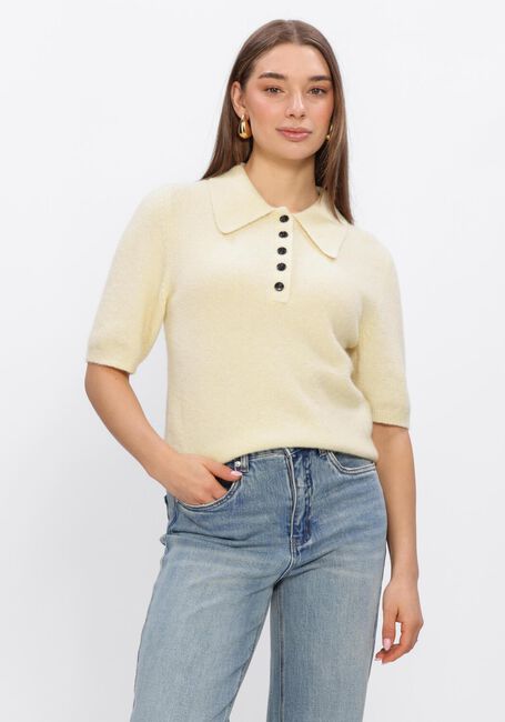 Beige GESTUZ Pullover GZALPHA SS POLO PULLOVER - large