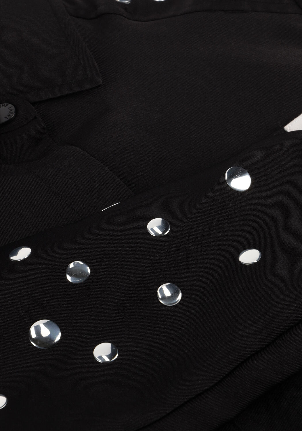 Schwarze ALIX MINI Blusen WOVEN STUD BLOUSE - large