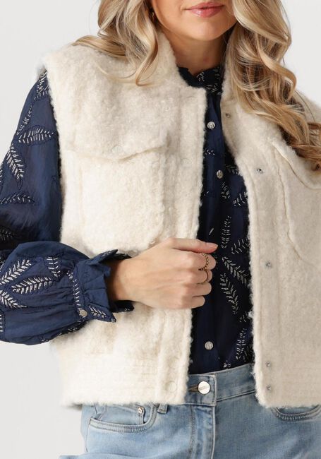 Weiße NUKUS Gilet MIA GILET BOUCLE - large
