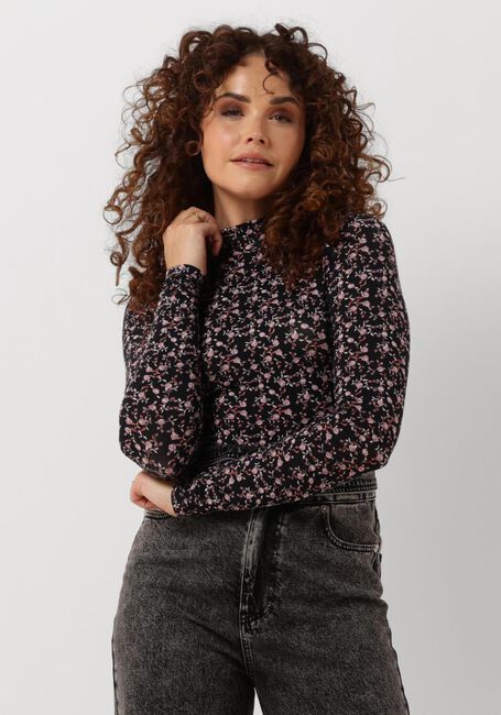 Schwarze MSCH COPENHAGEN T-shirt MSCHMALENA OLIVIE TOP AOP - large