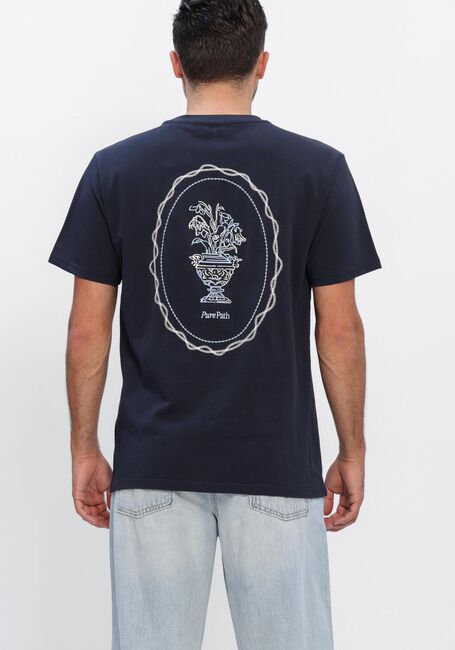 Dunkelblau PURE PATH T-shirt EMBROIDERED VASE T-SHIRT - large