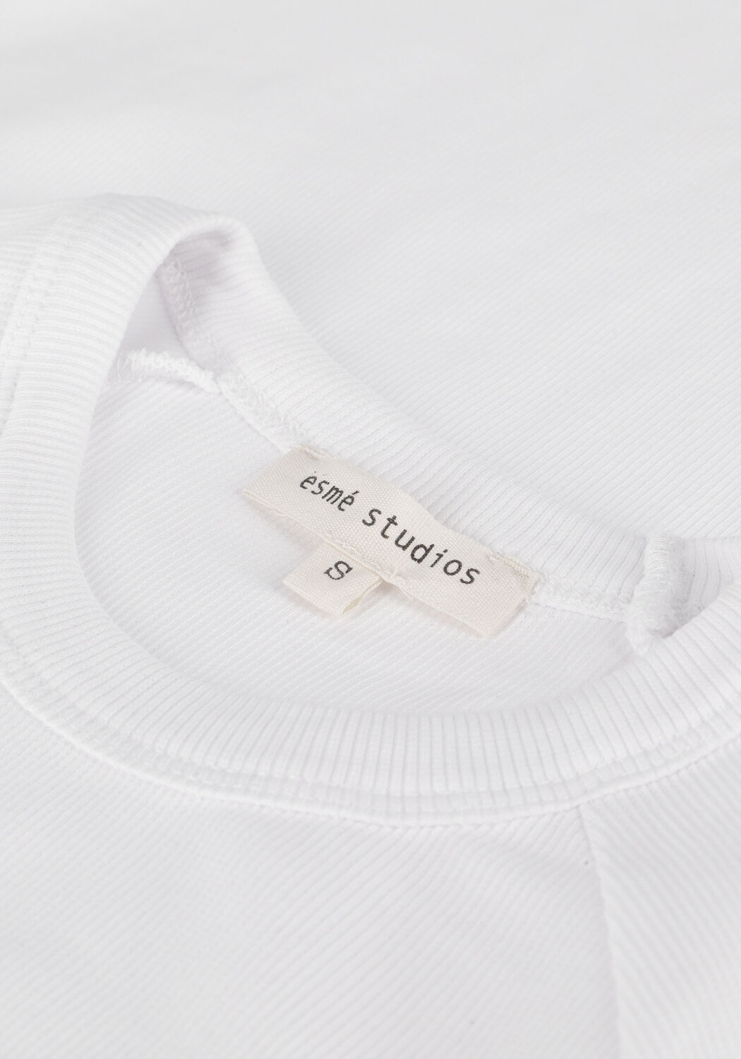 Wei&szlig;e ESM&Eacute; STUDIOS Top BLOSSOM SS O NECK RIB T-SHIRT - large