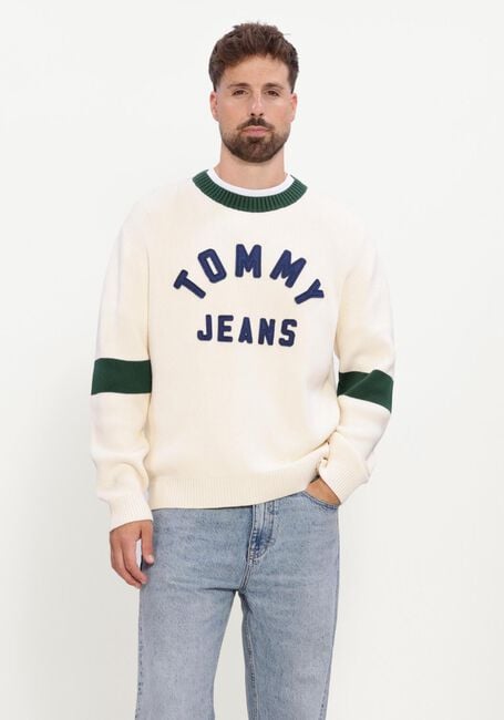 Wei&szlig;e TOMMY JEANS Pullover TJM REG NEW CLASSICS SWEATER EXT - large