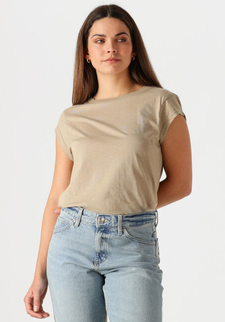 Beige CC HEART T-shirt BASIC T-SHIRT - large