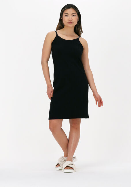 Schwarze 10DAYS Minikleid SLUB JERSEY DRESS - large