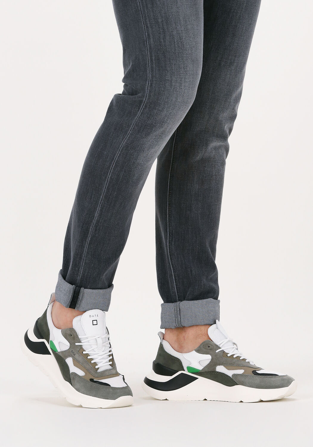 Gr&uuml;ne D.A.T.E Sneaker Low FUGA HEREN - large