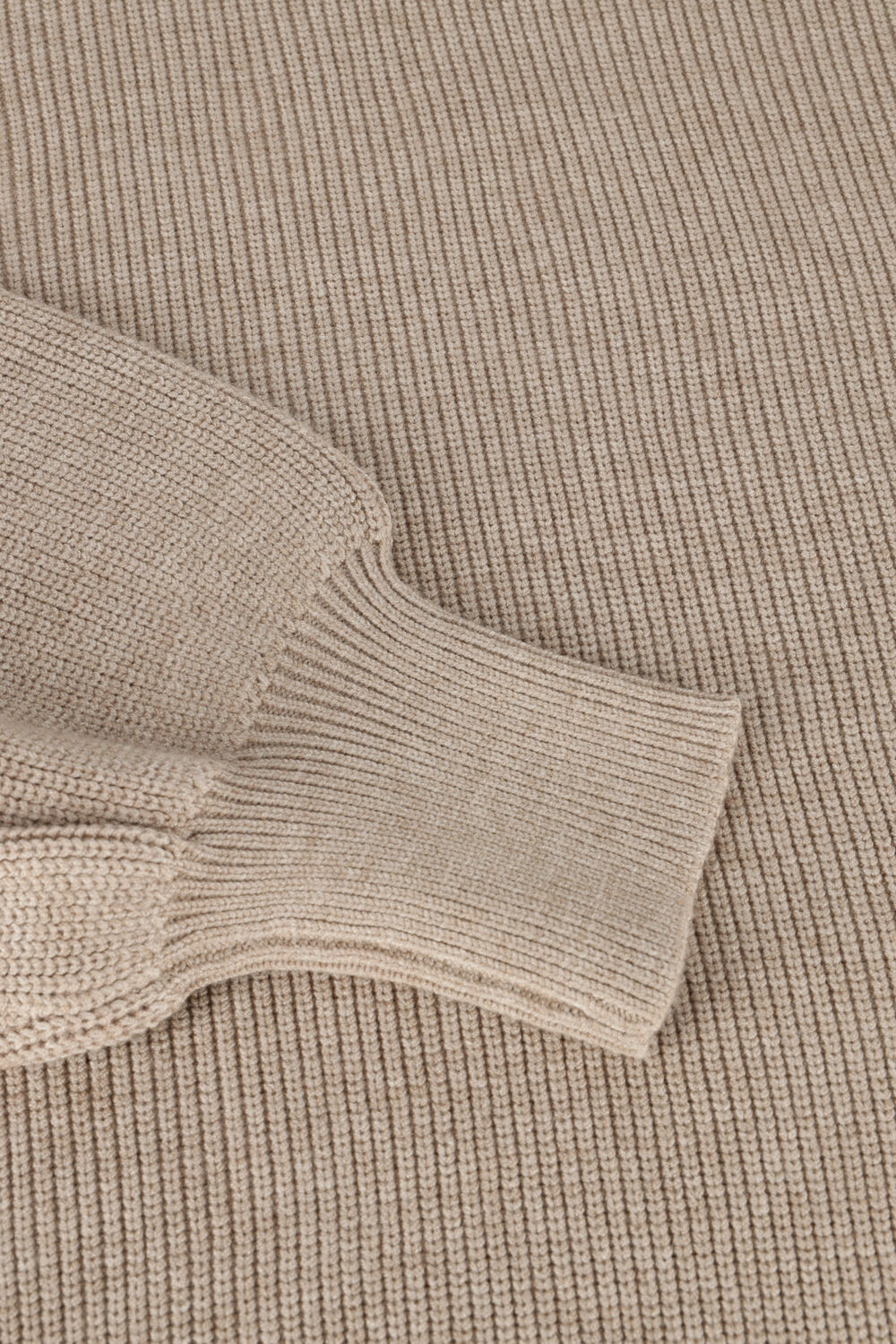 Beige MSCH COPENHAGEN Rollkragenpullover MAGNEA RACHELLE RIB PULLOVER - large
