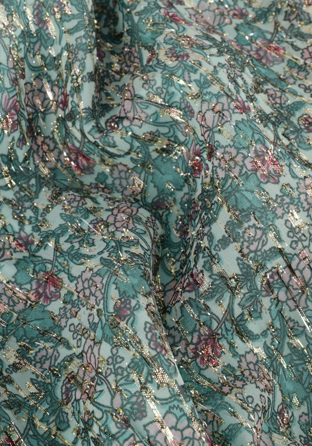 Gr&uuml;ne FREEBIRD Midikleid BLOSSOM SS FLOWER - large