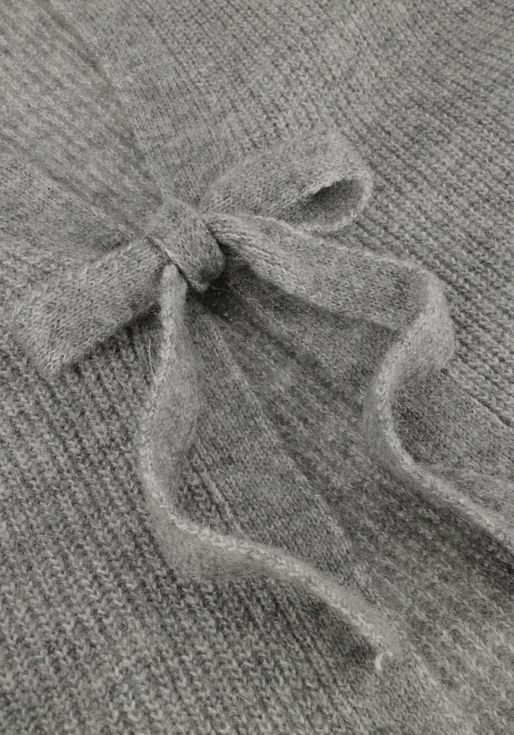 Graue OBJECT Strickjacke OBJPARVI KNIT CARDIGAN - large