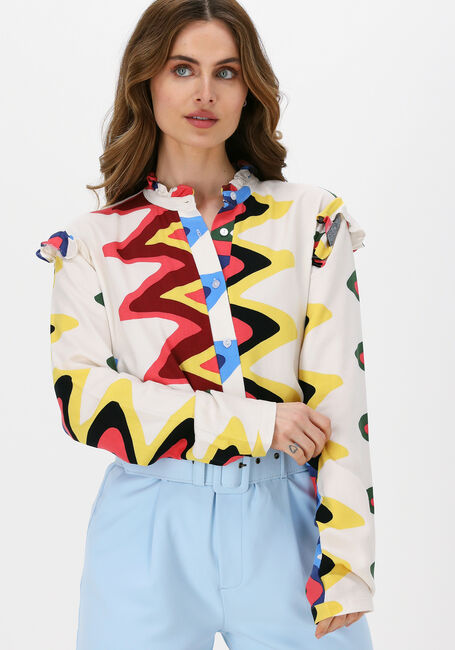 Mehrfarbige/Bunte EST'SEVEN Bluse EST’FRINGLE BLOUSE - large