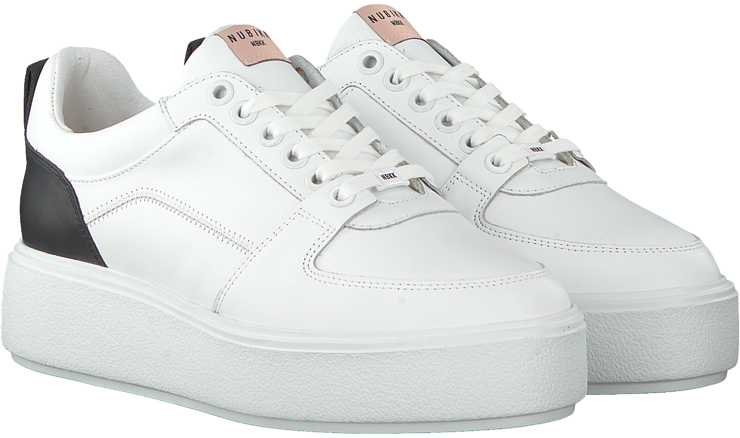 Weiße NUBIKK Sneaker low ELISE BLUSH | Omoda Nubikk Sneaker low Elise Blush Weiß Damen Nubikk