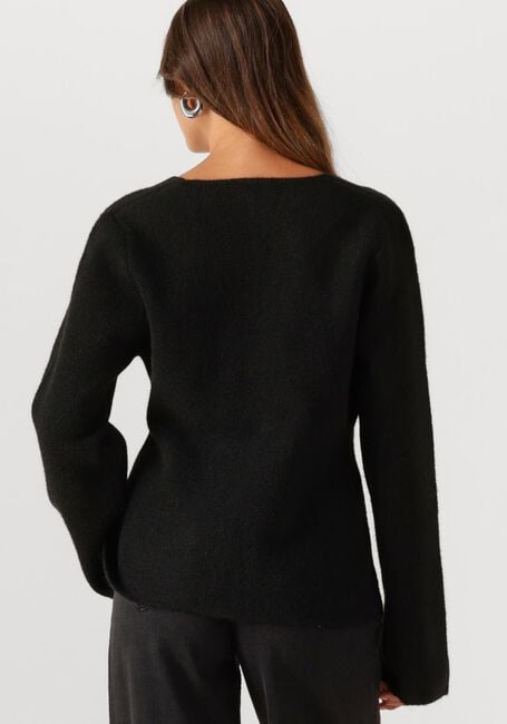 Schwarze NEO NOIR Strickjacke MARIE LOUISE KNIT CARDIGAN - large