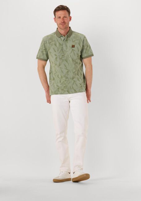 Grüne PME LEGEND Polo-Shirt TWO TONE PIQUE PRINTED - large