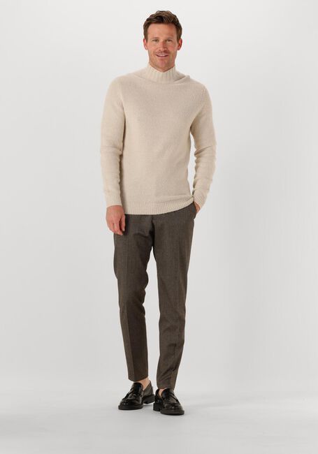 Beige PROFUOMO Rollkragenpullover PULLOVER MOCK NECK BOILED WOOL - large