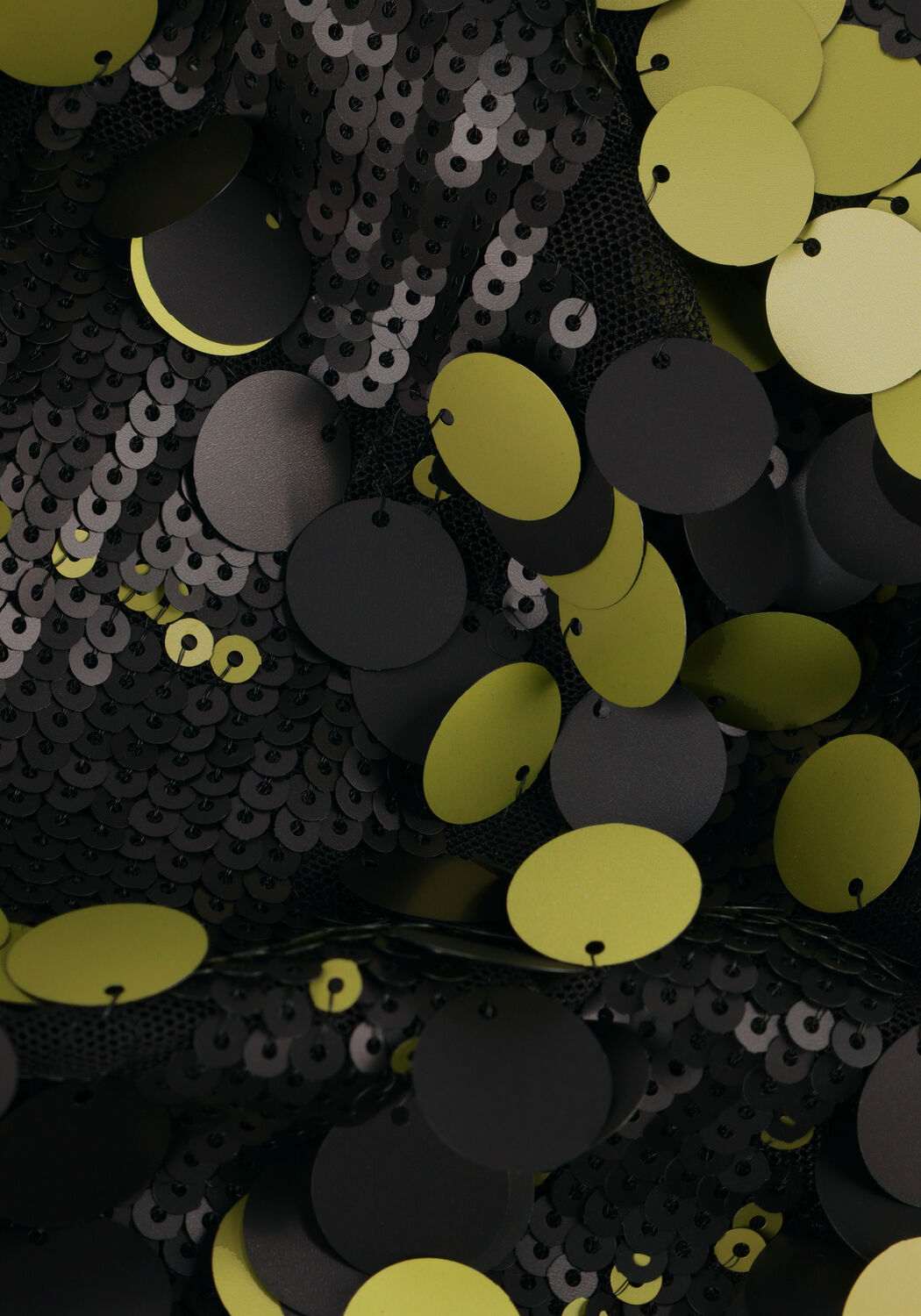 Schwarze COLOURFUL REBEL Minikleid TINI SEQUINS STRAIGHT DRESS - large