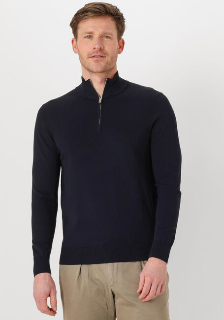 Dunkelblau PROFUOMO Pullover HALF ZIP LUXURY BASIC - large