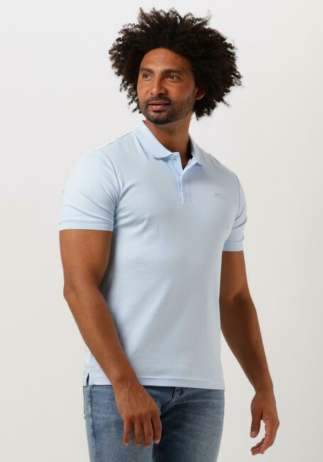 Hellblau CALVIN KLEIN Polo-Shirt SMOOTH COTTON SLIM POLO - large