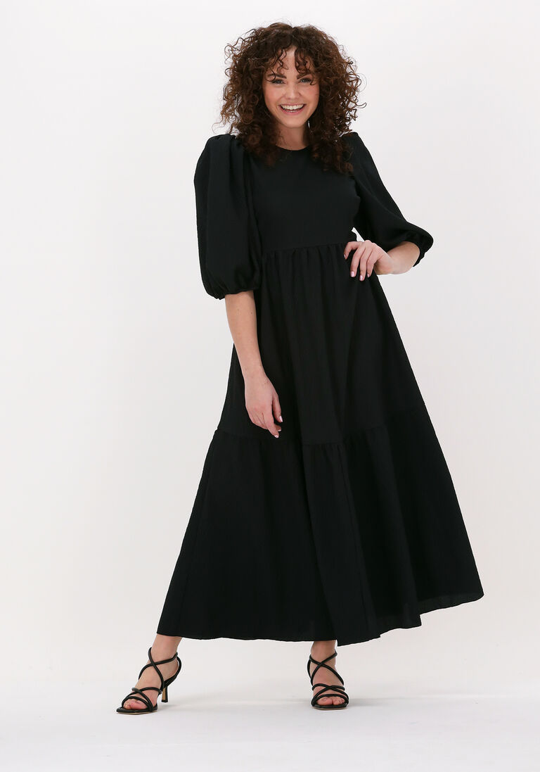 schwarze notes du nord midikleid carrie dress