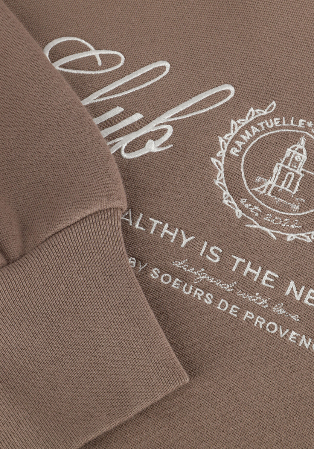 Taupe SOEURS DE PROVENCE Sweatshirt LUCE SWEATER - large