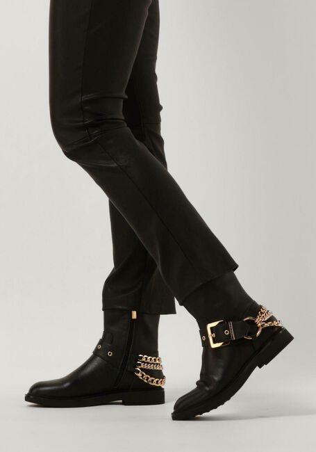 Schwarze TWINSET MILANO Biker Boots 232TCP102 BIKER - large