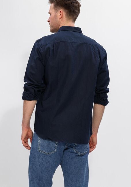 Dunkelblau SELECTED MEN Casual-Oberhemd SLHREGCLAY LINENBLEND LS SHIRT CLA NOOS - large