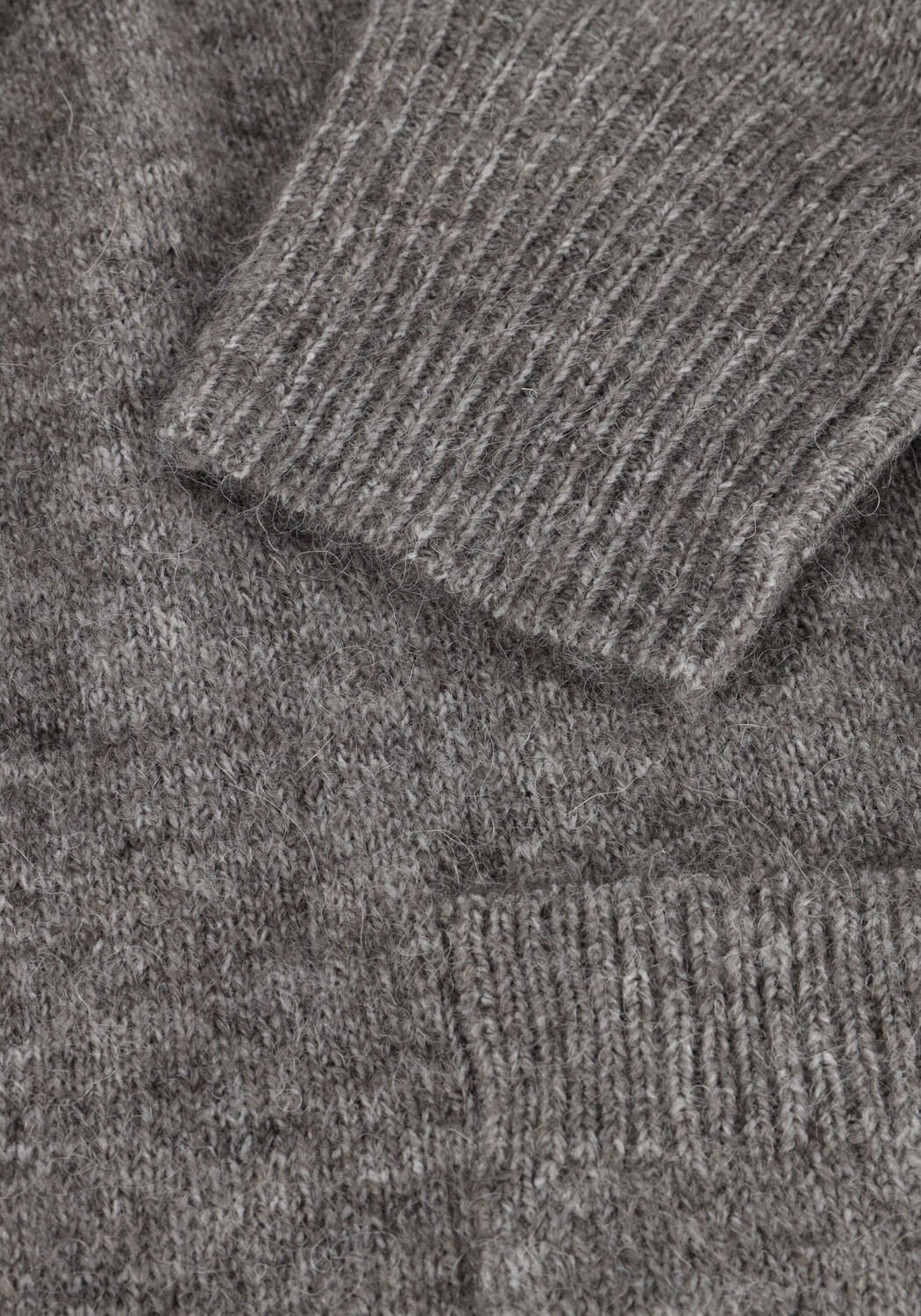 Graue Y.A.S. Strickjacke YASBALIS LS LONG KNIT CARDIGAN - large