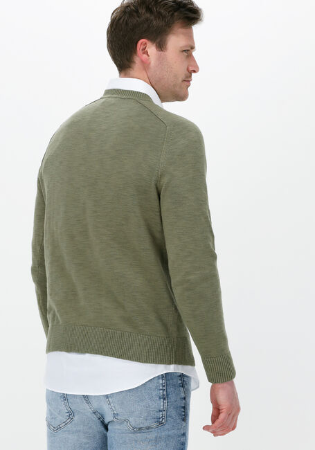 Grüne CALVIN KLEIN Pullover SLUB TEXTURE SWEATER - large