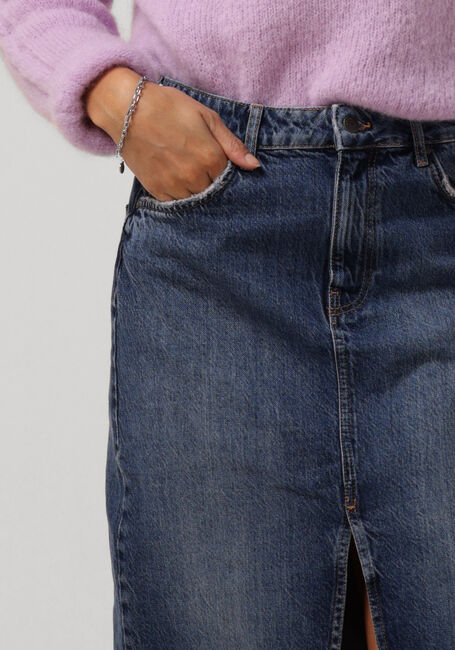 Blaue OBJECT Midirock OBJHARLOW MIDI DENIM SKIRT - large