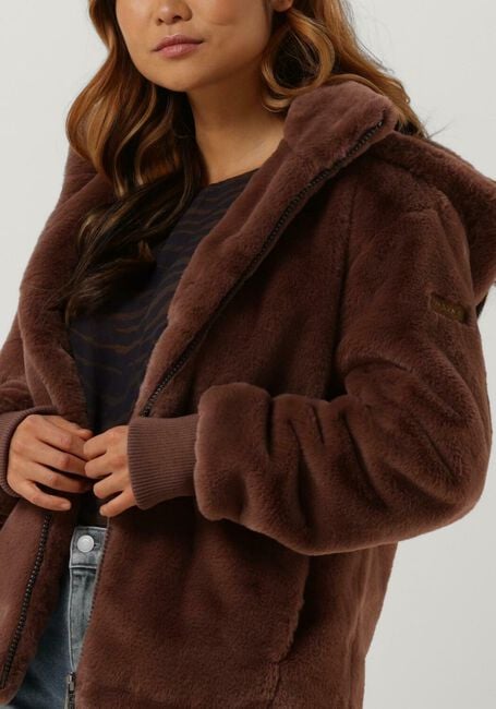 Bordeaux MOSCOW Fake-Fur-Jack EVELYN - large