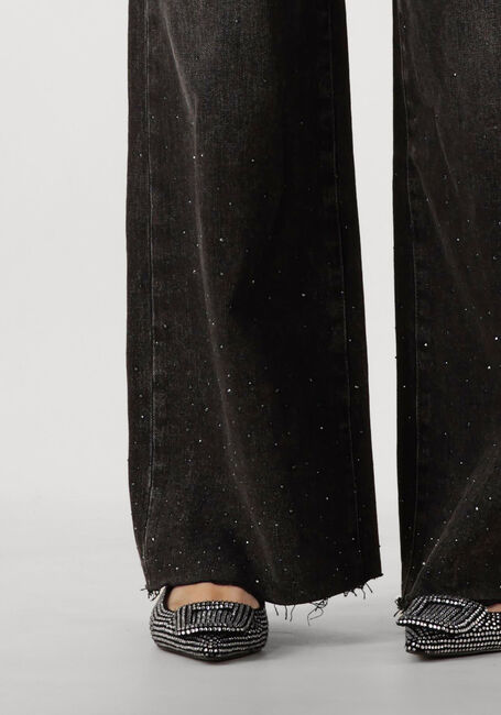 Schwarze CATWALK JUNKIE Straight leg jeans LOOSE FIT JEANS WITH METALLIC STRASS - large