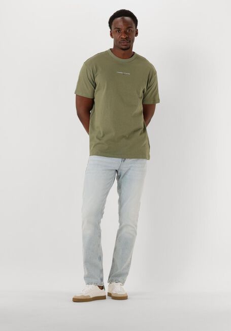 Grüne TOMMY JEANS T-shirt TJM RLX LINEAR LOGO TEE - large