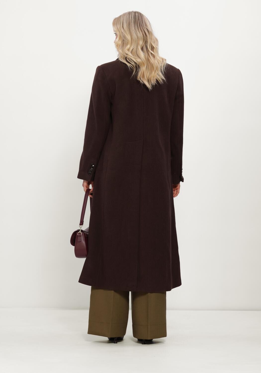 Braune Y.A.S. M&auml;ntel YASROYLA LS LONG COAT - large