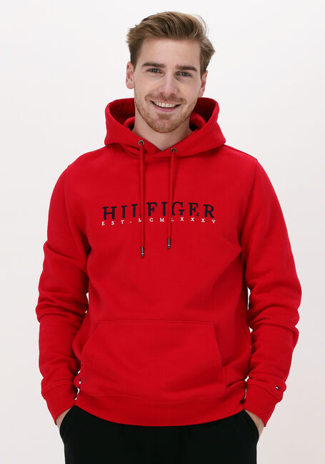 Rote TOMMY HILFIGER Sweatshirt CORP GRAPHIC HOODIE - large