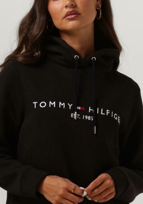Schwarze TOMMY HILFIGER Pullover HERITAGE HILFIGER HOODIE LS - large