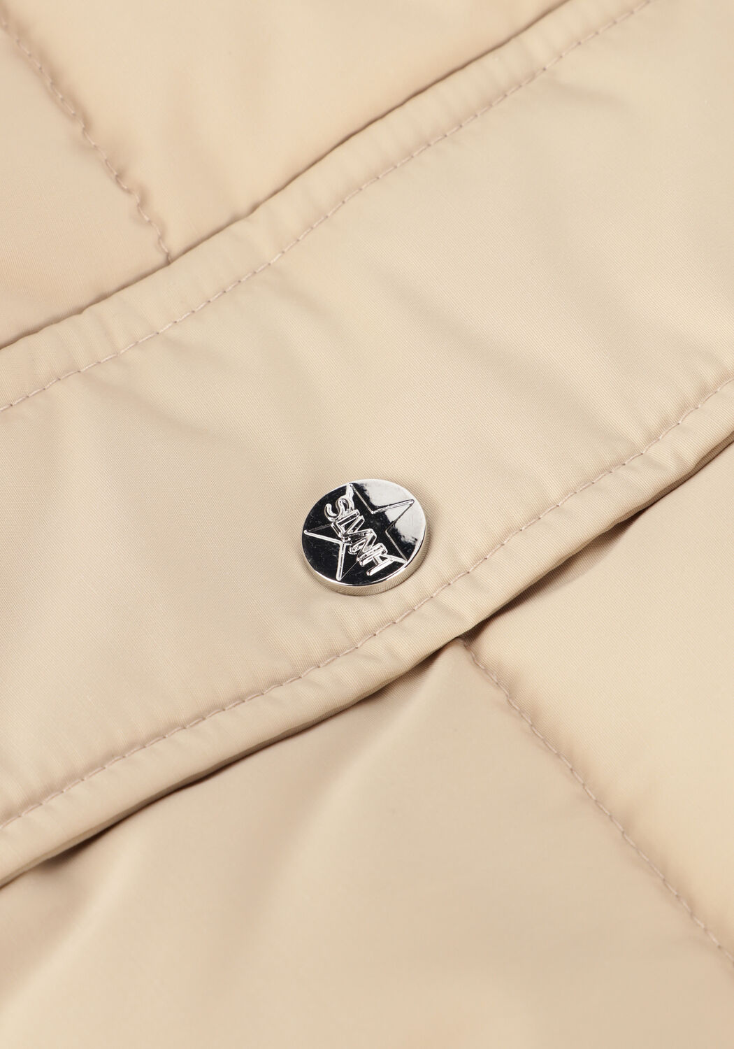 Beige SILVIAN HEACH Wattierte Jack LONG DOWN JACKET IBAR - large