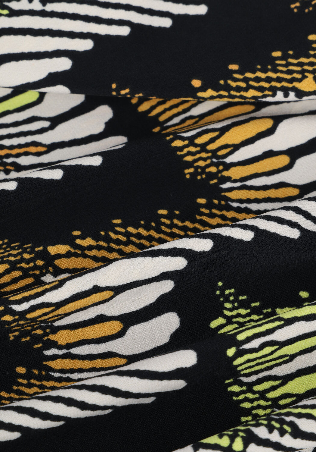 Schwarze VANILIA Maxikleid RETRO ZIGZAG DRESS - large