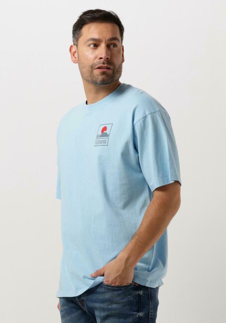 Hellblau EDWIN T-shirt SUNSET ON MT FUJI TS SINGLE JERSEY - large