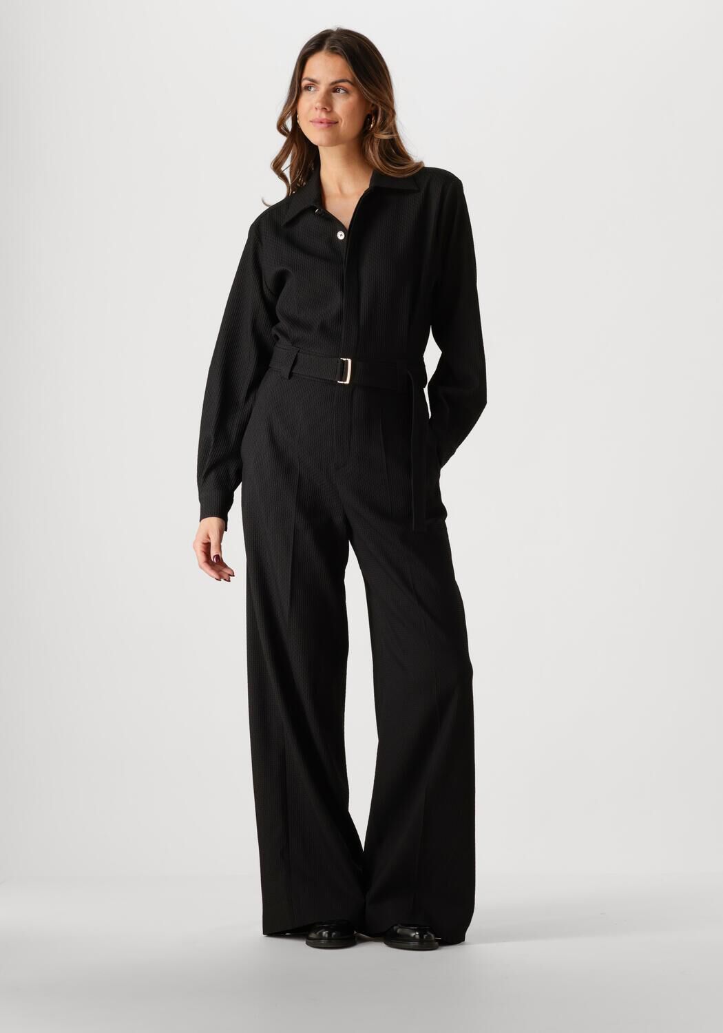 Schwarze VANILIA Jumpsuit WAFEL CLASSY JUMPSUIT Omoda