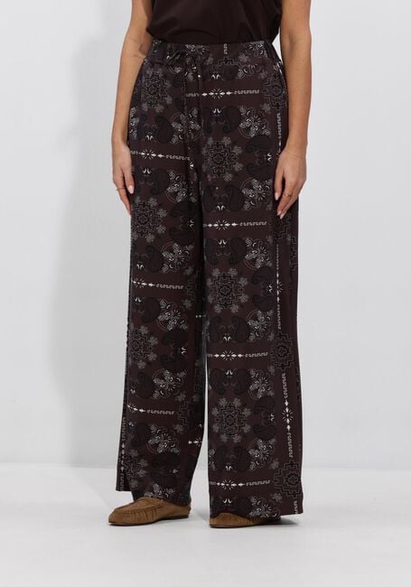 Braune STUDIO ANNELOES Weite Hose Grace paisley trousers - large
