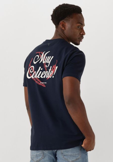 Dunkelblau PURE PATH T-shirt REGULAR FIT CREWNECK SS T-SHIRTS - large