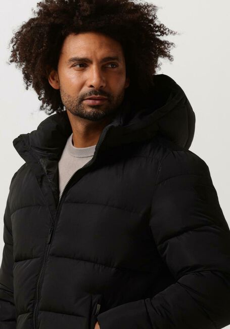 Schwarze PUREWHITE Wattierte Jack PUFFER COAT WITH DETACHABLE HOOD - large