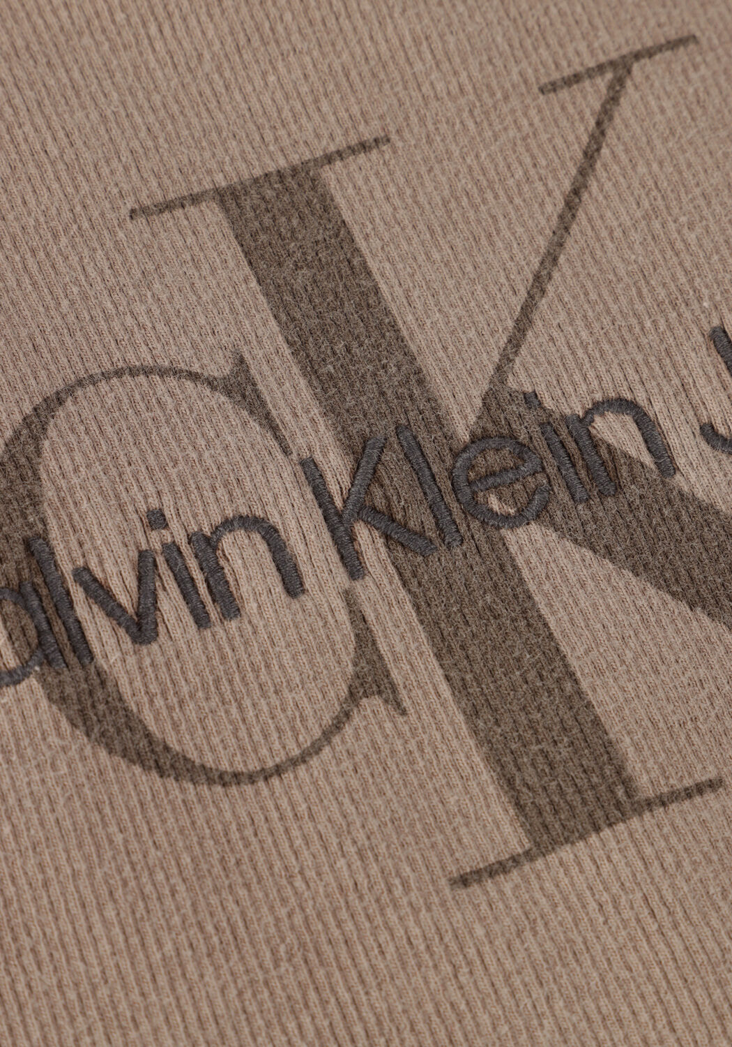 Taupe CALVIN KLEIN Minikleid INERAL DYE RIB TANK DRESS - large