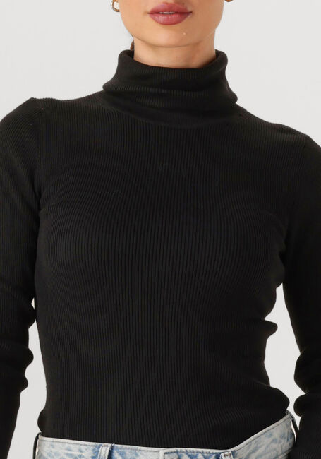 Schwarze CALVIN KLEIN Rollkragenpullover WOVEN LABEL ROLL NECK - large