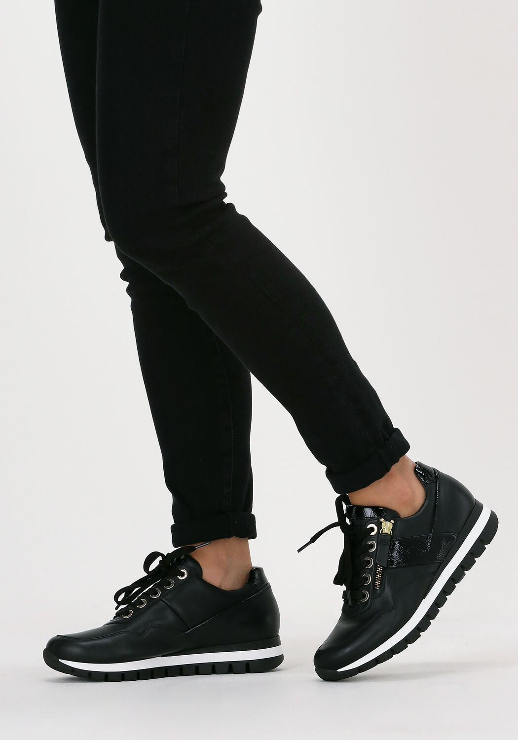 Schwarze GABOR Sneaker Low 433.1 - large