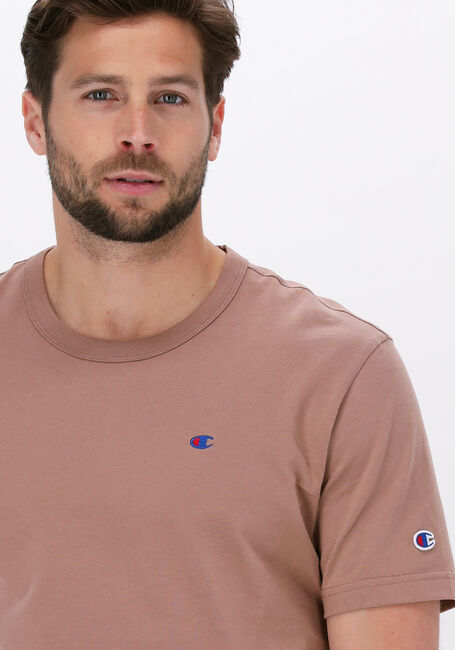 Braune CHAMPION T-shirt CREWNECK T-SHIRT 216545 - large