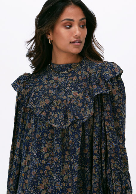 Blaue SISSEL EDELBO Minikleid KAREN SILK DRESS - large