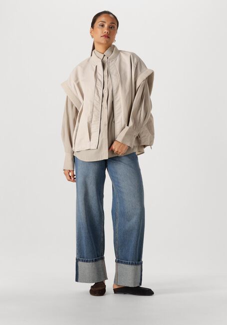 Graue WITHBLACK Blusen WBLMARLEEN LS OVERSIZED SHIRT - large